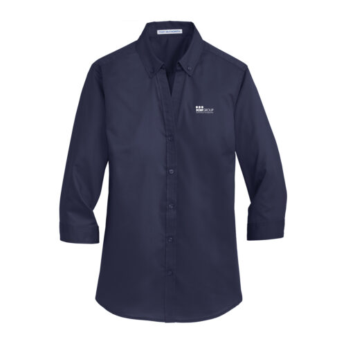 Port Authority Women's 3/4-Sleeve SuperPro Twill Shirt