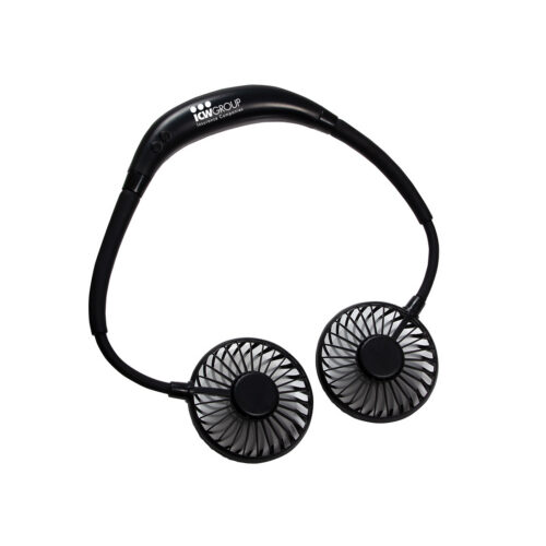 Dual Breeze Hands-Free Neck Fan with Mood Light