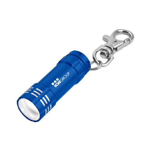 Mini Aluminum LED Flashlight With Key Clip